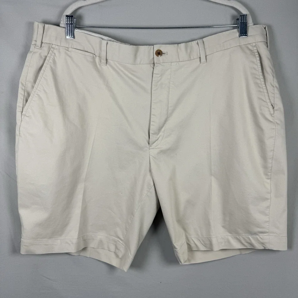 Polo Golf Ralph Lauren Men's Khaki Cotton Twill Golf Classic Short Crest Logo 42